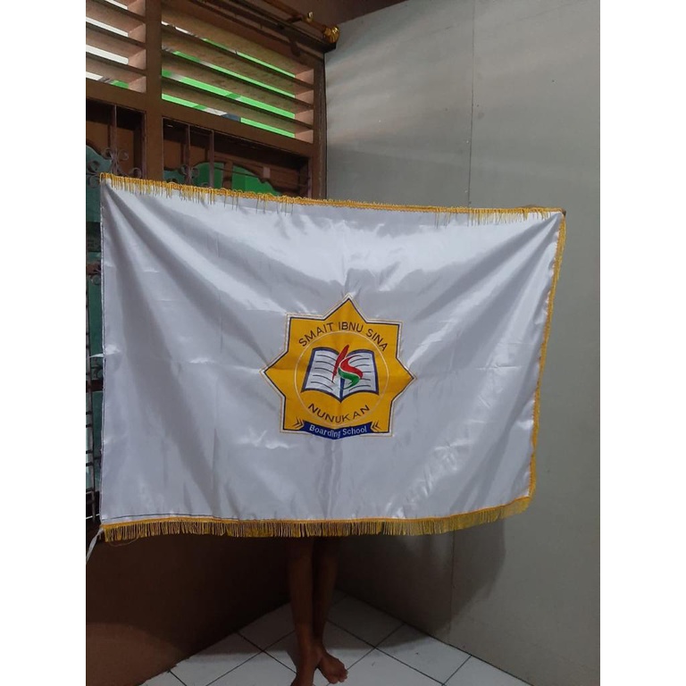 Bendera Bordir Logo &amp; Tulisan