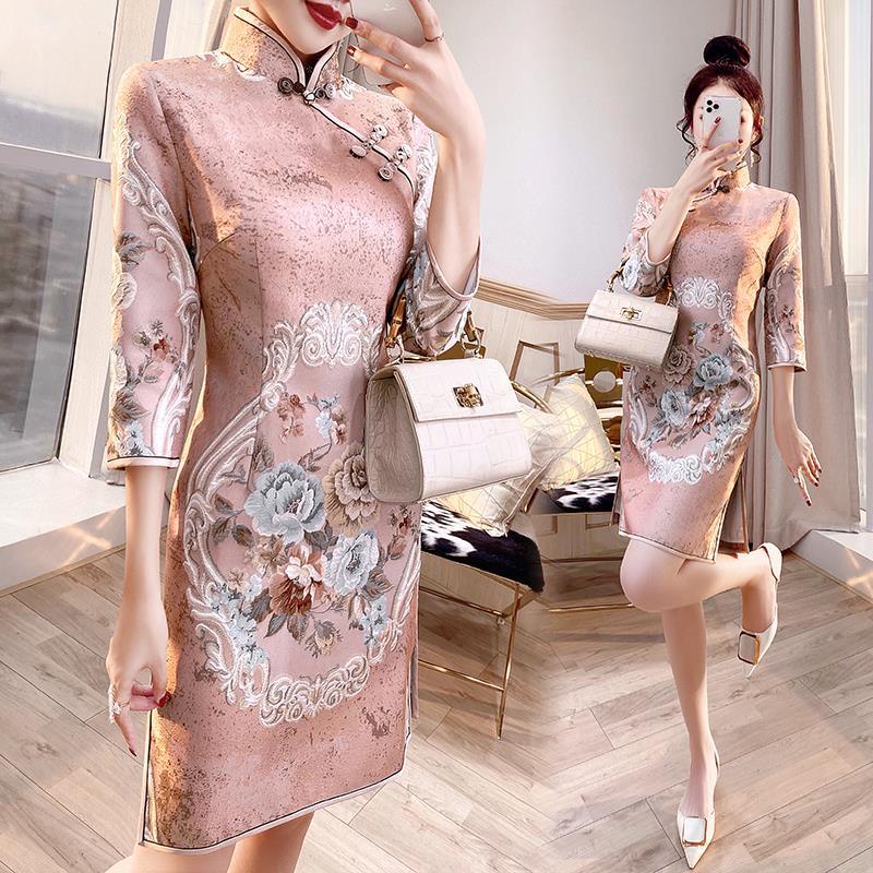 Cheongsam young girls' Tang clothes women's clothes Chinese style national fashion Han clothes sprin