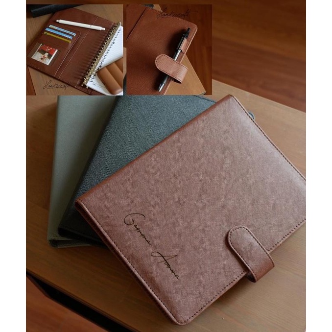 

Office & Stationery | Document Organizer | Binder A5 Kulit Custom Nama Dan Logo Murah | Best Seller