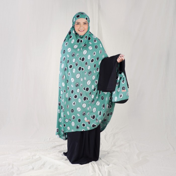 MECCANISM - MUKENA TANPA BORDIR CIRCLE TOSCA