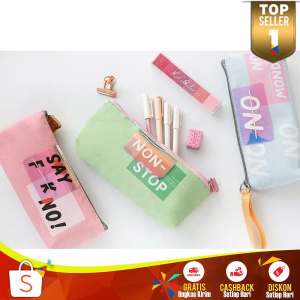 

Tempat Pensil BP39 Pencil Case Multifungsi Pouch Kosmetik Organizer Disgrip Cewek Murah
