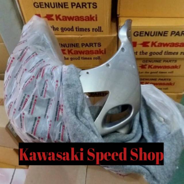 Batok Fairing atas ninja RR old silver original kawasaki