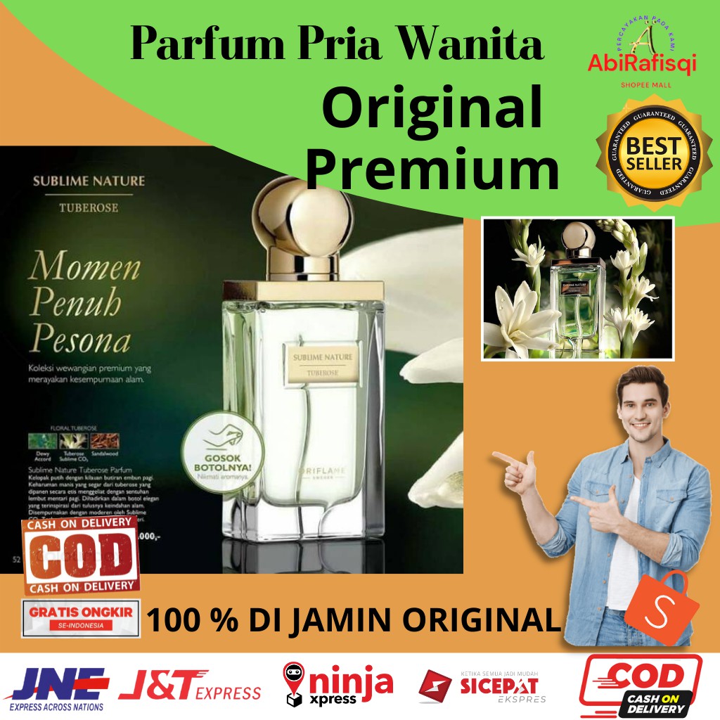Parfum Pria Wanita Original Tahan Lama Sublime Nature Tuberose Import Asli Swedia