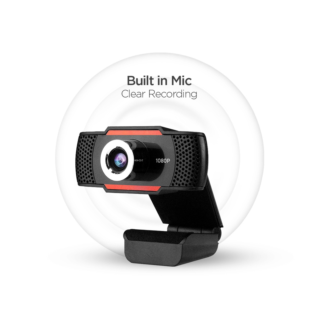 Kamera Web Cam | Inbox Webcam  WI-4 - HD1080P - 30 Fps - Adjustable Stand 110⁰ - Build in Mic GARANSI 3 TAHUN