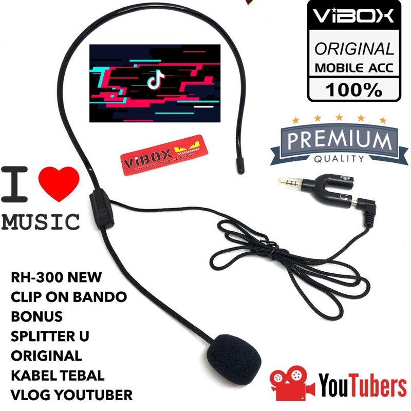 CLIP ON BANDO RH-300 NEW BONUS SPLITTER U KABEL TEBEL/CLIP ON FLOG YOUTUBER