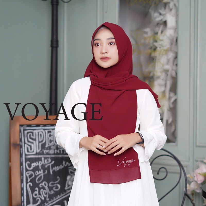 HODIE PASMINA CERUTY BABYDOLL VOYAGE/HIJAB KEKINIAN TERBARU/HIJAB TERMURAH HIJAB SYAR`I MODERN