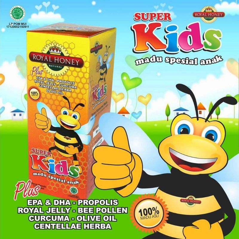 

ROYAL HONEY SUPER KIDS MADU & VITAMIN PENAMBAH NAFSU MAKAN & PENGGEMUK||HERBSHOP NGAGEL SBY |