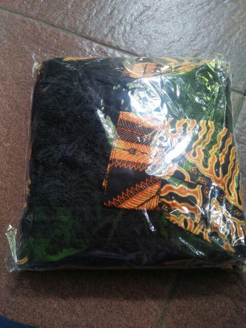 Zola_batik Batik Couple Gamis Brokat 2595 - Luna Barack - Habiba - Kelabang Ranting