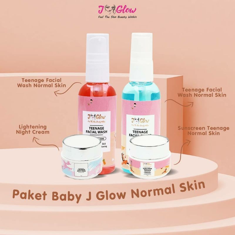 BABY JGLOW NORMAL SKIN / PAKET WAJAH / SKINCARE BPOM / ORIGINAL / PAKET WAJAH REMAJA / BPOM