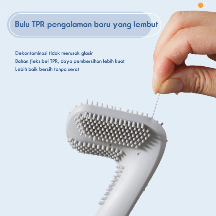 Sikat WC Silikon Gagang Golf Brush Toilet Sikat Pembersih Kloset