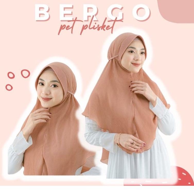 Jilbab Bergo Maryam Plisket Khimar Pet/Bergo Plisket Khimar Pet Diamond Jumbo ▪ Tim31au22y