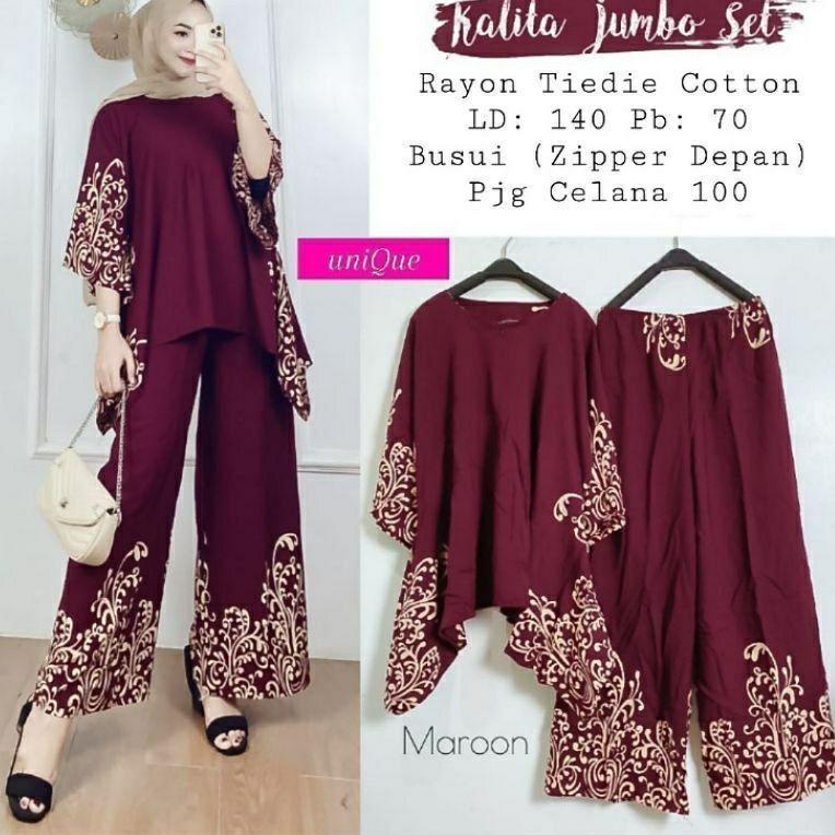 KALITA JUMBO SET BAJU SETELAN WAKA WAKA JUMBOONE SET WAKA WAKA PELANGI ORI NAURA –BLG.01Jl22ᴸ