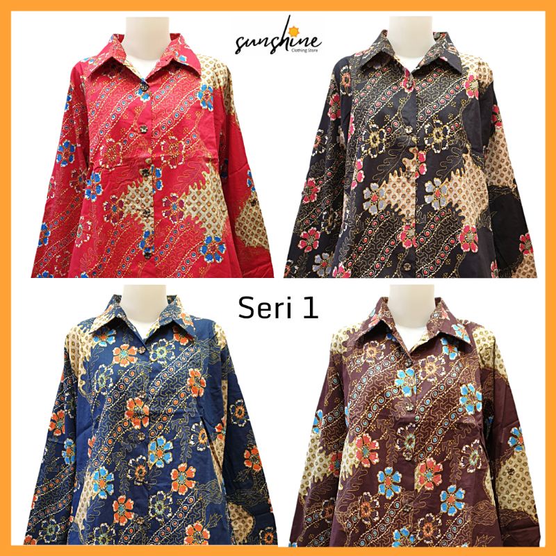 Kemeja Batik Wanita Jumbo