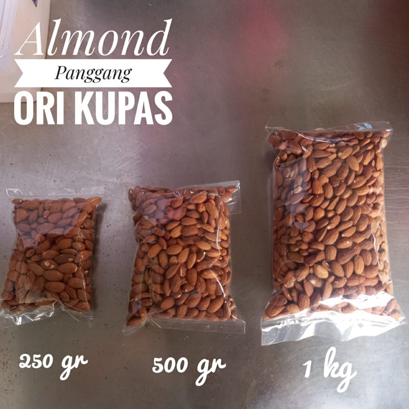 

ASLI !! ALMOND PANGGANG ORI KUPAS 1kg
