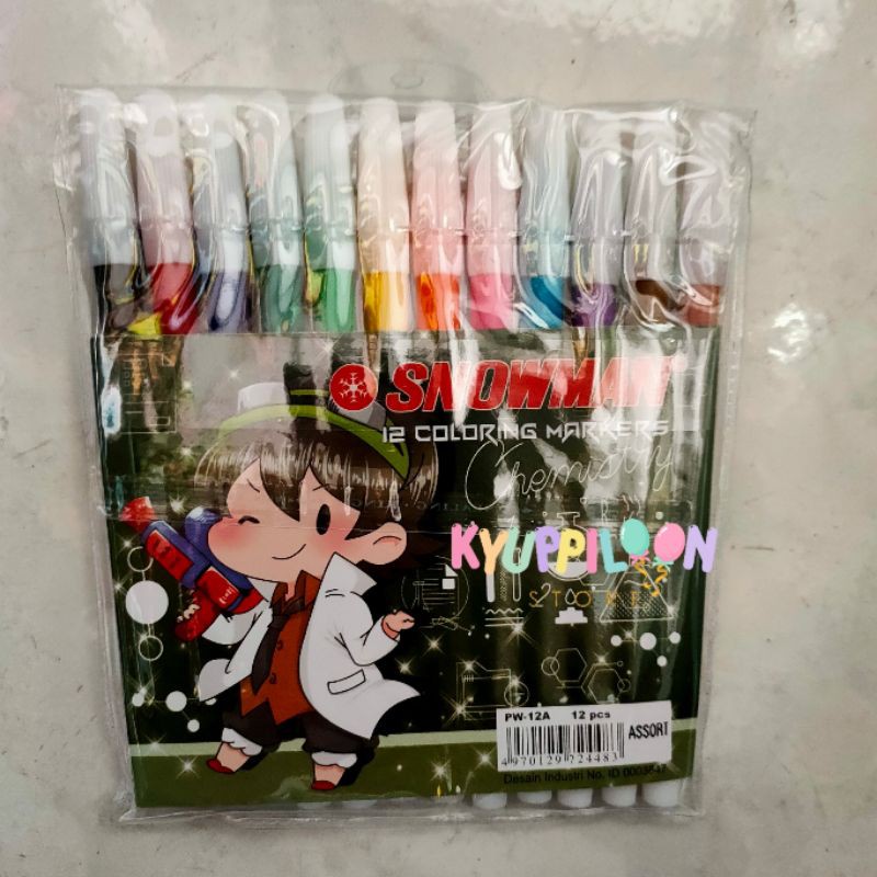 

Spidol Snowman Set 12 / Spidol Warna / Marker