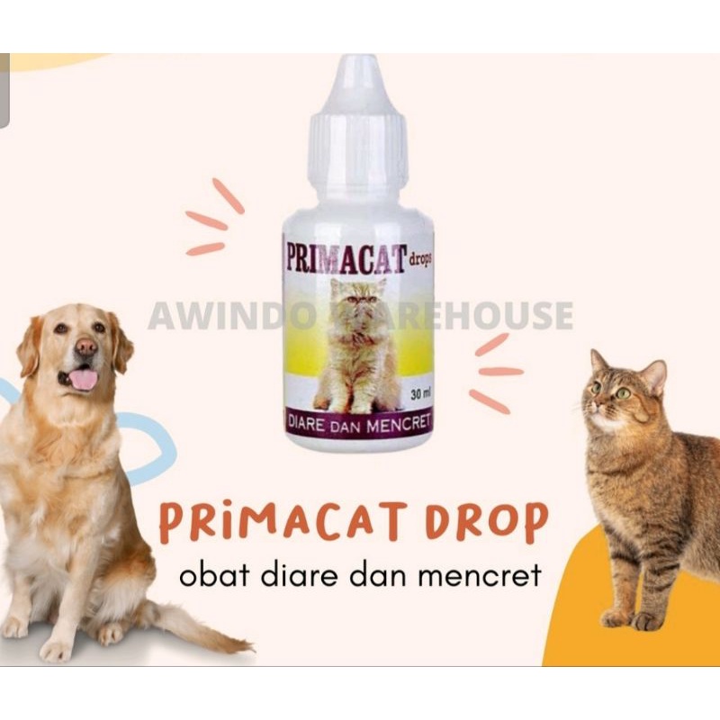 PRIMACAT Obat Diare Kucing Primacat Drop 30ml VITAMIN NAFSU MAKAN LEMES ANJING KUCING