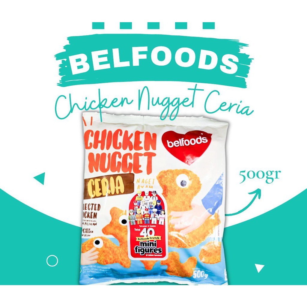 

ADDRIELLA - BELFOODS NUGGET AYAM CERIA 500gr | BELFOODS/FROZENFOOD/FROZENFOOD MURAH