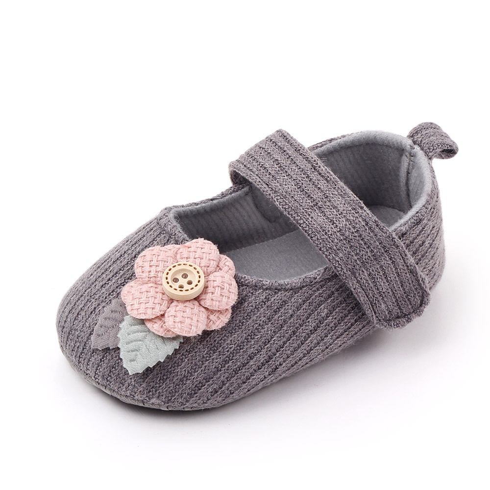 LittleAaron BUTTER FLOWER Sepatu prewalker bayi dan anak perempuan newborn 3-18 bulan Sport Termurah Sendal Bayi Anak Cewek Cowok