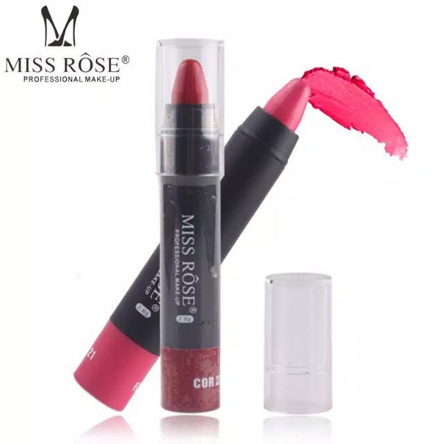 Miss Rose Lipstik Profesional Make Up Batom Stick Matte Import