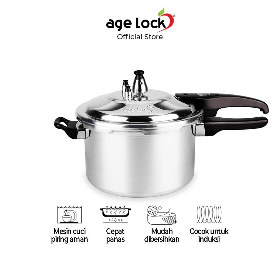 AGE LOCK LPC 1001 Pressure Cooker / Panci Presto 10 Liter