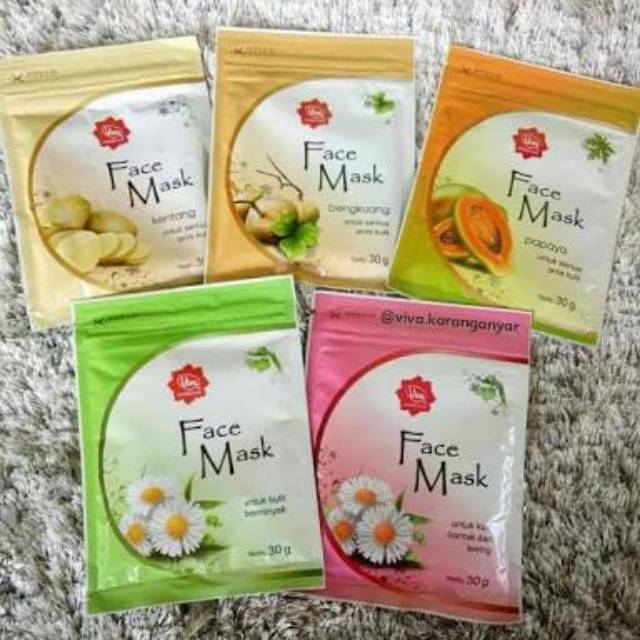 VIVA  MASKER WAJAH 30 gr (SASET)/MASKER BUBUK/MASKER VIVA/VIVA/MASKER