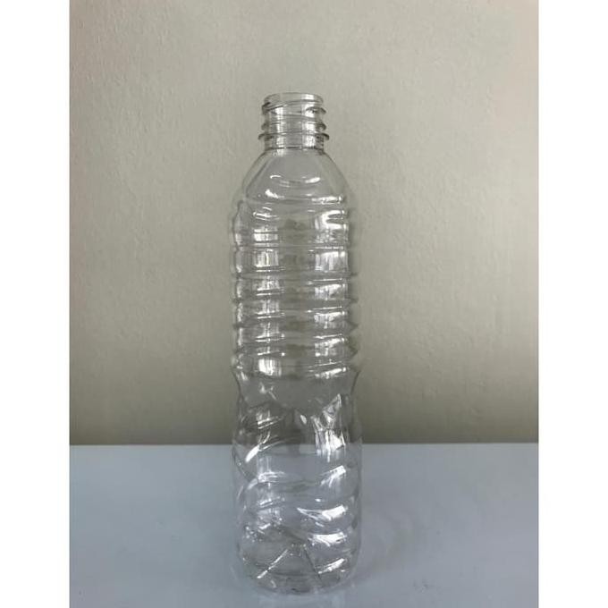 Tp964776- Botol Plastik 600Ml Pet Aqua + Tutup Segel Putih Susu R3573E3S