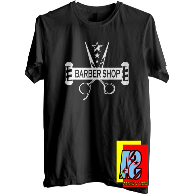 Tshirt KAOS BARBERSHOP BARBER SHOP Kaos barbershop barber shop KAOS TUKANG CUKUR
