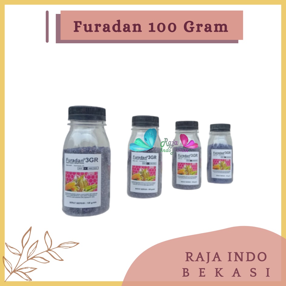 Rajaindobekasi Ori Furadan Botol 100 Gram Kemasan Repacking Furadan Obat Semut Anti Hama 3gr Insektisida Uret Akar Furadan 3gr 1kg 2kg 500 Gram