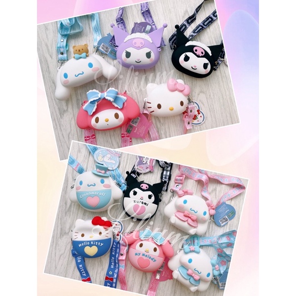 Tas silikon sanrio ori hello kitty melody kuromi cinamoroll jelly bag DM08 anak perempuan paud sd