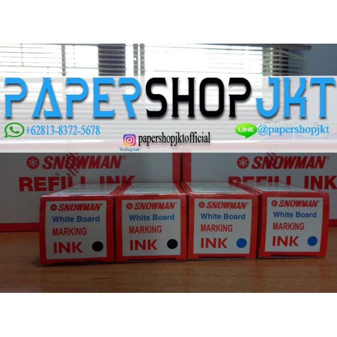

Murah Termurah!!! Tinta Spidol Whiteboard Snowman (White Board Marking Ink) - Biru Trendi