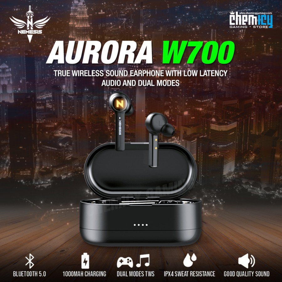 NYK W700 Aurora True Wireless TWS Gaming Earphone