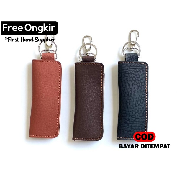 Dompet Mini STNK Gantungan Kunci Mobil Motor 2 Lipat Sovenir Unik Pernikahan Kekinian Murah Kecil Kulit Batik Paket Wedding DP01-A1