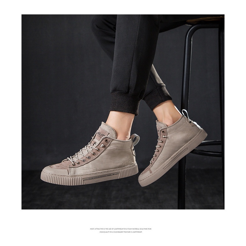 Parayu - Sepatu Sneaker Pria Import - Sepatu Pria Apricote Boot