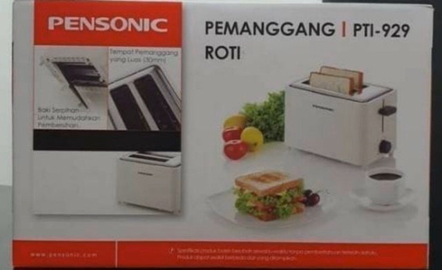 PENSONIC pop up toaster pemanggang panggangan roti listrik PTI 929 promo