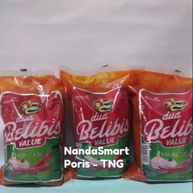 

Saus sambal dua belibis value 1 Kg