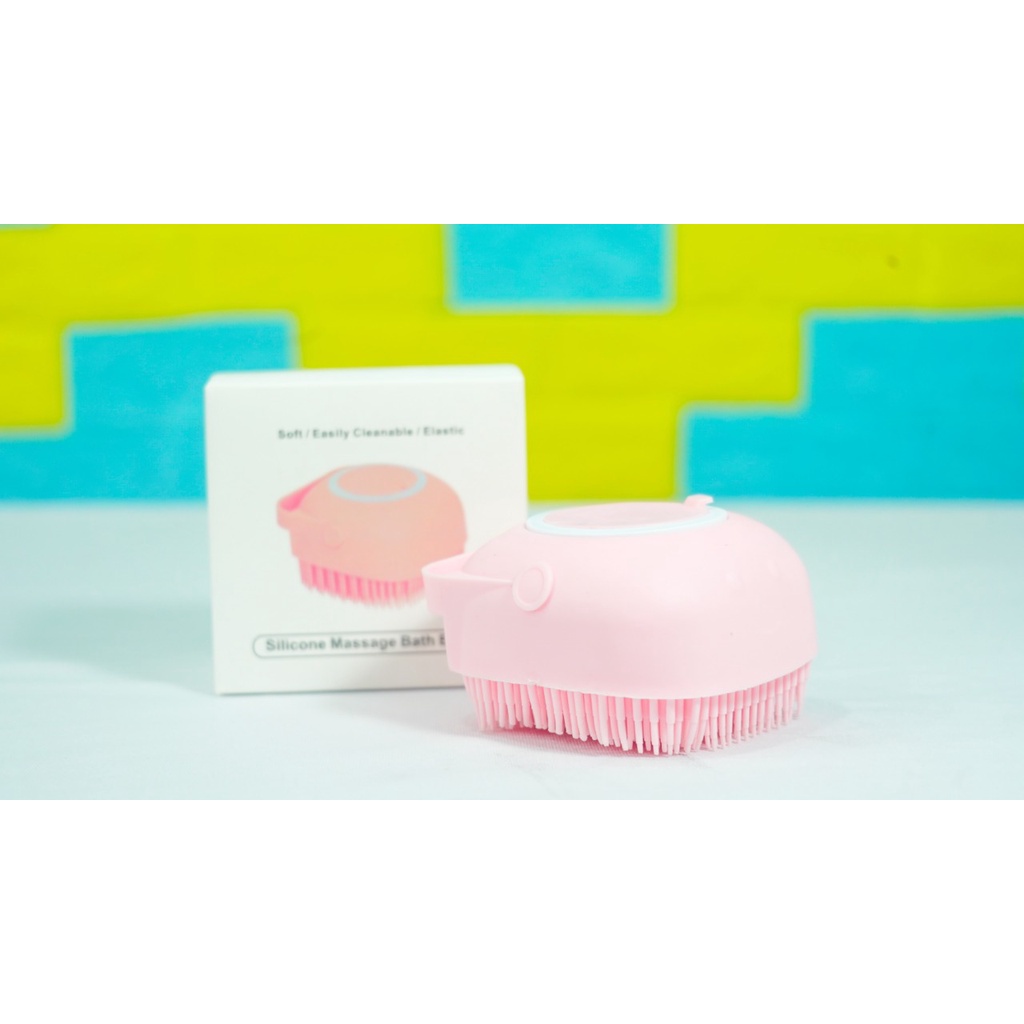 Sikat Mandi Silikon Eksfoliasi - Magic Silicone Massage Bath Brush - Warna Random