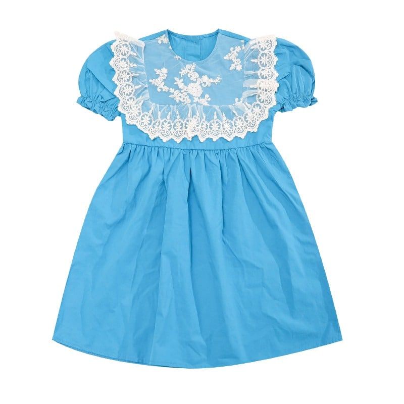 Dress Anak Perempuan Import Brokat Baloon Chinese 3-9 Tahun