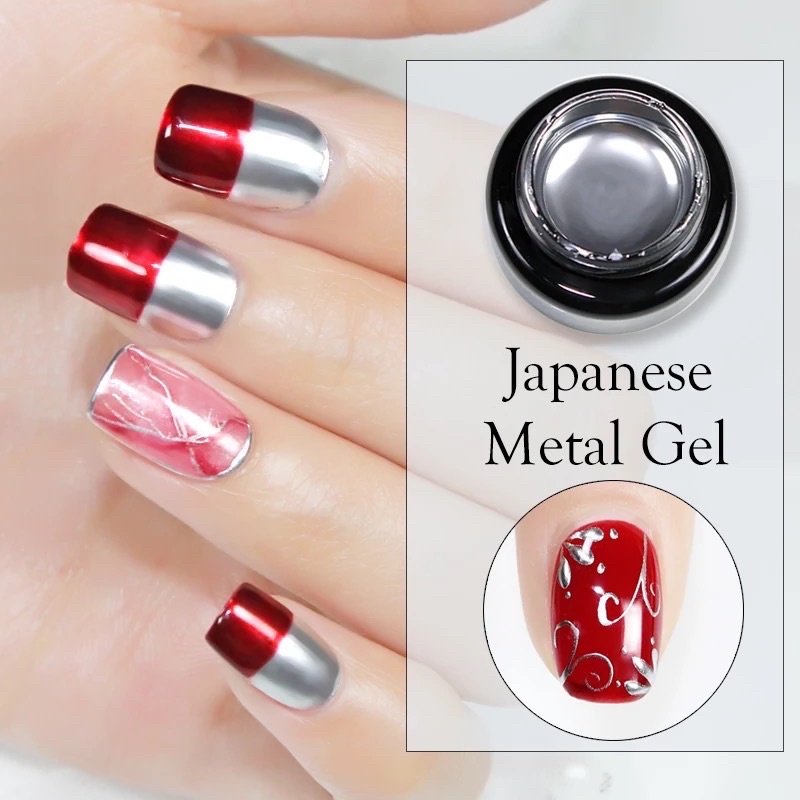 AS Japanese Metal Gel NAILS POLISH GEL KUTEK GEL 15ml Soak Off UV Gel