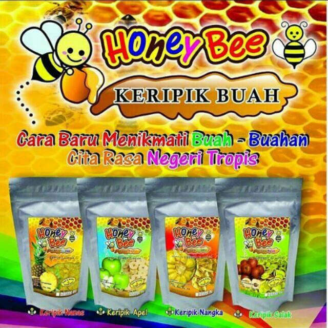 

Keripik buah asli honey bee
