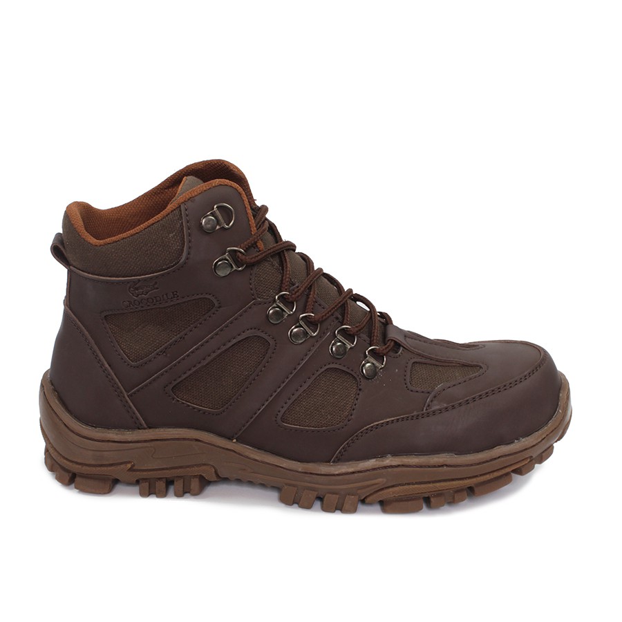 Sepatu Pria Safety Boots Crocodile Endure Sepatu Boot Hiking Touring Gunung Work Ujung Besi