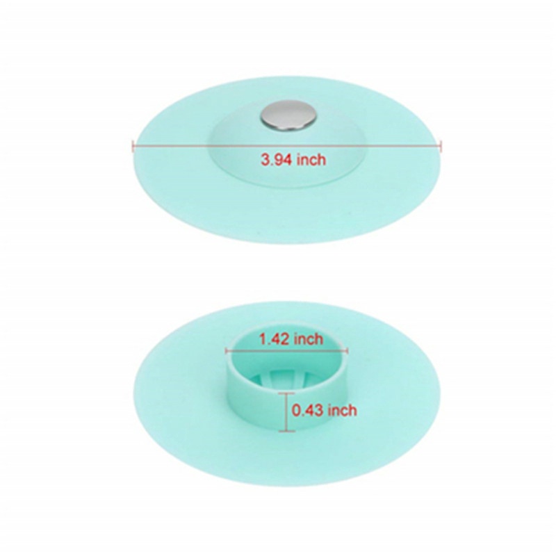 Bathroom Silicone Drain Plug Filter Pressing Bouncing Closed Drains Cover Strainer Floor Filter