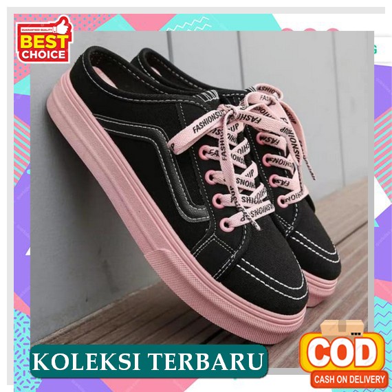 [Kode Produk Yevwm4735] Sepatu Kets Fashion Sport Smile Wanita/ Sepatu Kets Kasual Hitam Cewek/ Sepa