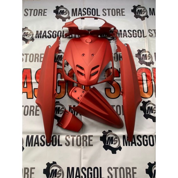 Cover Full body halus Yamaha Mio sporty Merah Doff / Full halus Mio lama merah pcx