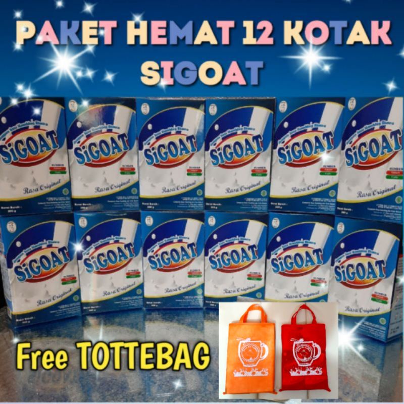 Paket Hemat 12 Kotak Sigoat Original Susu Kambing Etawa ( Expired 2025)