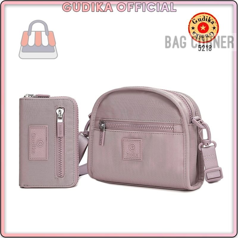 BagCorner - Tas Selempang GUDIKA 5218 - tas wanita set dompet import original termurah - tas cewek -