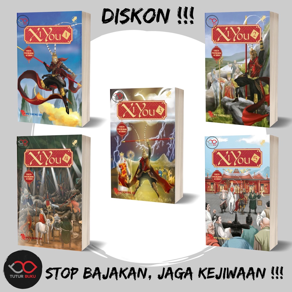 Paket Buku Xi You - Cerita Perjalanan Ke Barat - Wu Cheng En