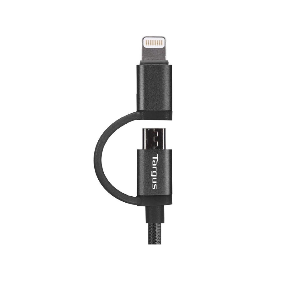 Kabel Data Targus ACC99510 2in1 USB A to Lightning &amp; Micro USB - Black