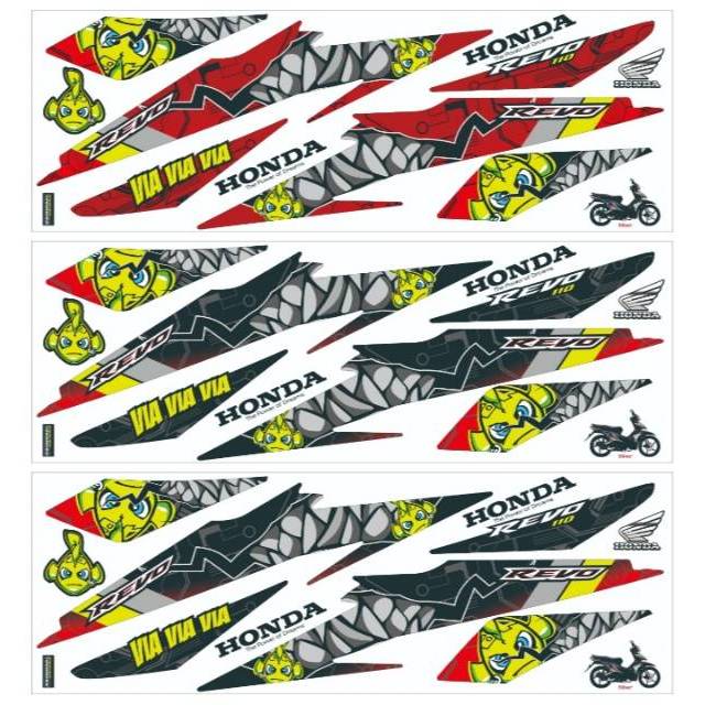 Striping Revo Absolute 110 Abs Variasi Sticker Stiker Scotlite Skotlet Motor List Body Lis Body List Shopee Indonesia