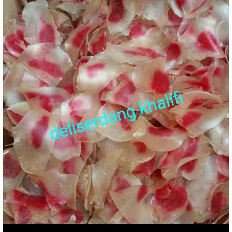 

KERUPUK MERAH PUTIH KERING ASLI MEDAN500 GRAM