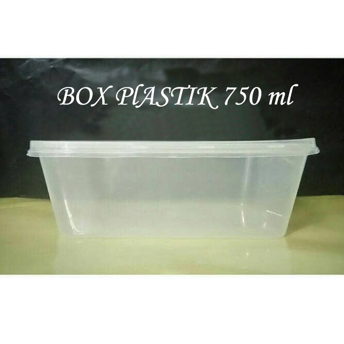 Kotak Makan Bening 750ml / Box Kotak Plastik / Thinwall LPO-603